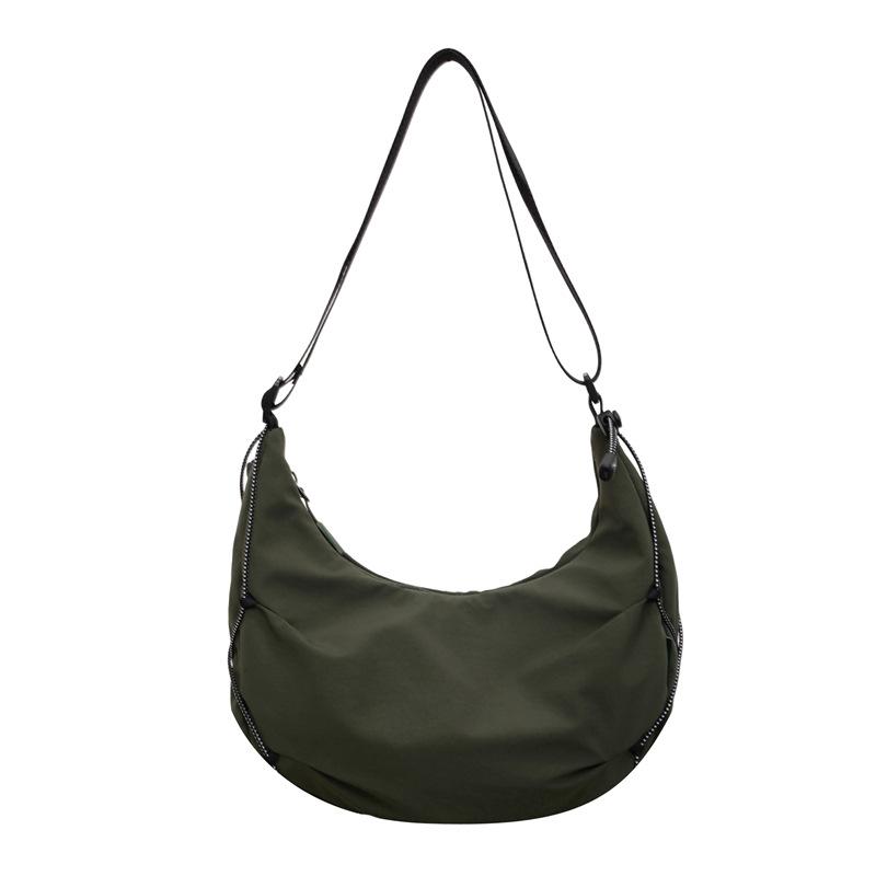 Nylon Shoulder Bag Women's Commuter Crossbody Bag Large Capacity Lightweight Handbag