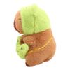 22cm Cute Frog style Capybara Plush Toy Movie Stuffed Animals Adorable Stuffed Capibara Dolls Birthday or Holiday Gifts for Kids