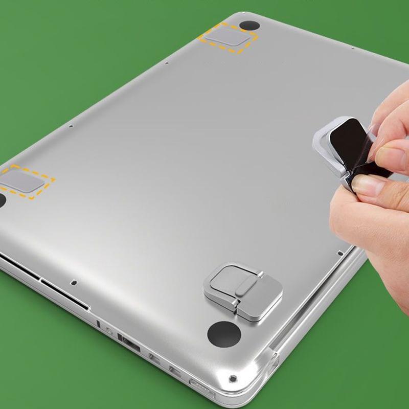 2 Pcs Universal For Laptop Tablet Foldable Laptop Stand Portable Notebook Support Base Holder Adjustable Riser Cooling Bracket