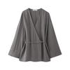 Palton de primăvară și toamnă pentru femei, cu revere duble, stil kimono, cardigan japonez