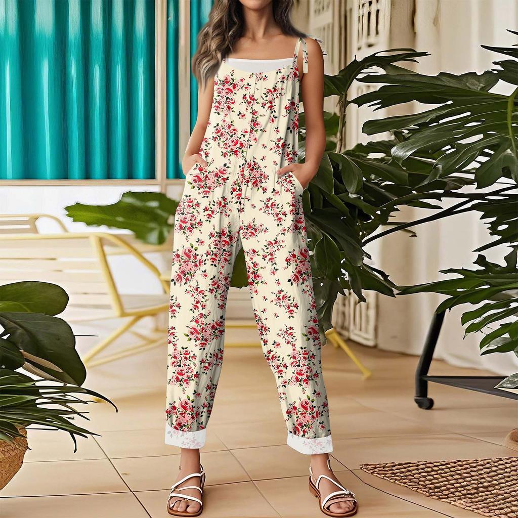 Damenmode Lässige Lockere Weihnachtsdruck Weite Hosen