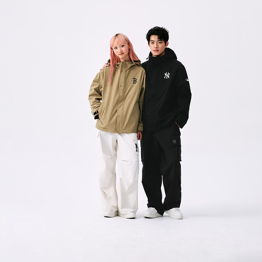 New MLB New York Yankees Basic Collection SS25 Jacket Unisex Black 3AWJB0151-50BKS