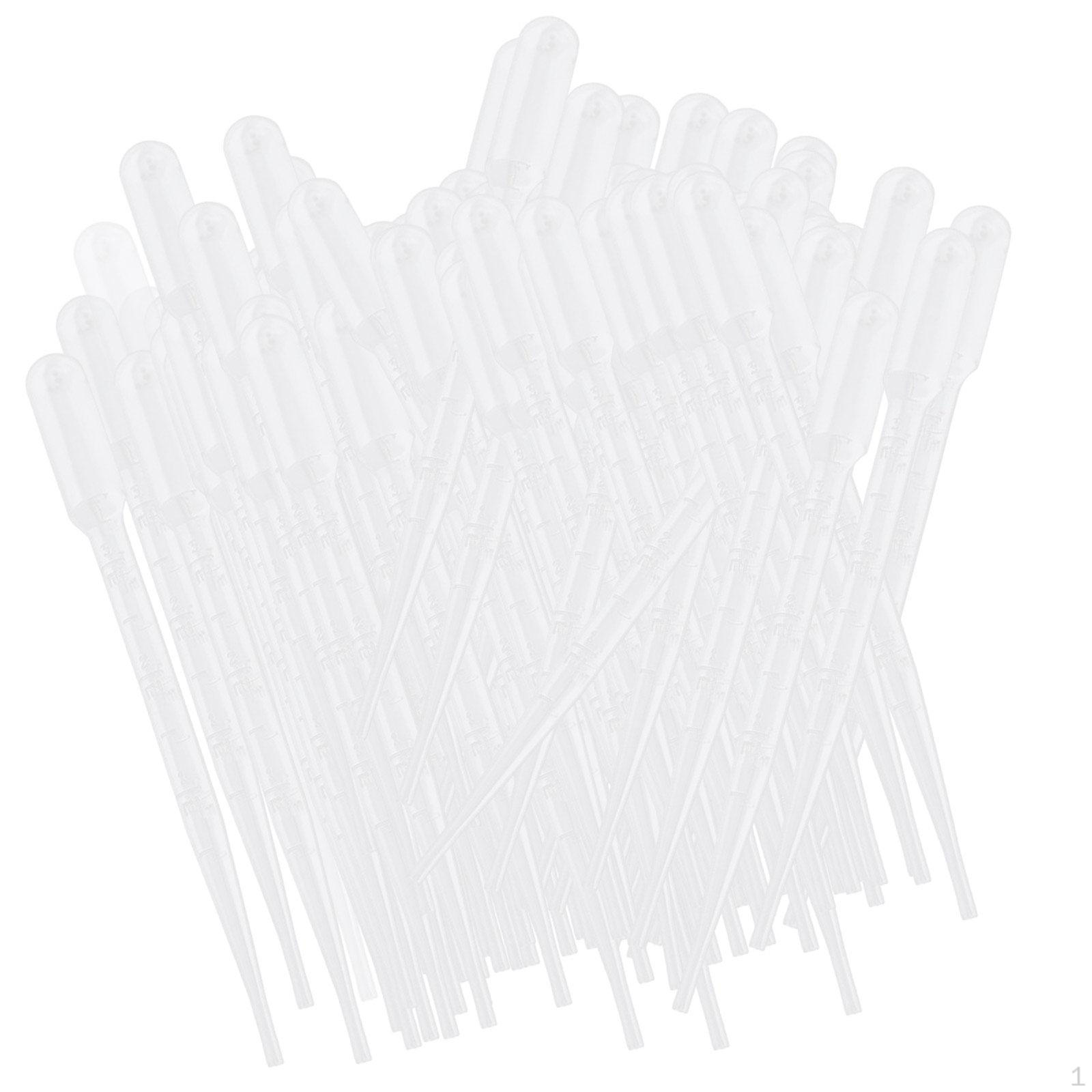 

100 Count Precision Dropper Pipettes for Creative Projects and Handmade Crafts 1ML