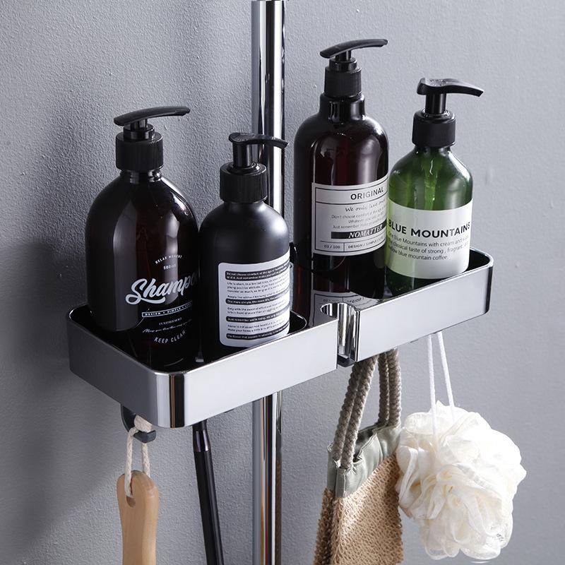 Teleskopisches Badezimmer-Aufbewahrungsregal mit bohrfreier Dusche und Seifenablage - 25. Jubiläumsausgabe