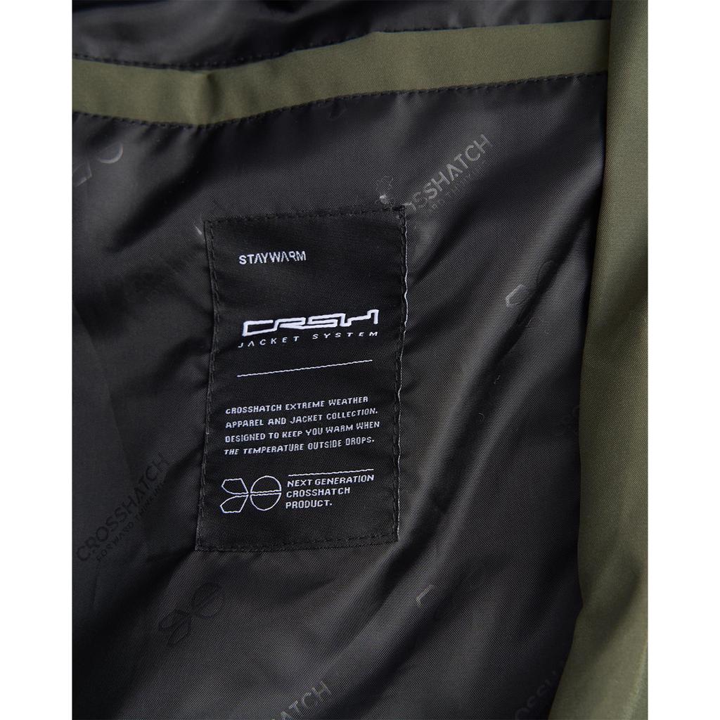 Crosshatch Herren Kampleys Geprägte Wattierte Jacke