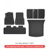 Floor Liners and Seat Back Pads for New Tesla Model Y Juniper 2025 All-Weather Waterproof TPE Trunk Mats Foot Mats Car Part