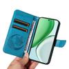 For Honor Magic8 Lite 5G/X9d 5G/X70 5G Case Butterfly Pattern PU Leather Folio Flip Phone Cover -  Blue