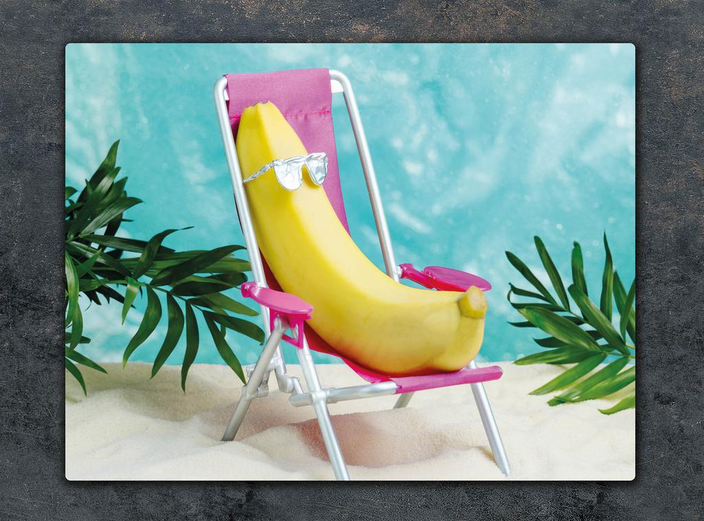 SZKLANA DESKA DO KROJENIA 52x40 BANAN