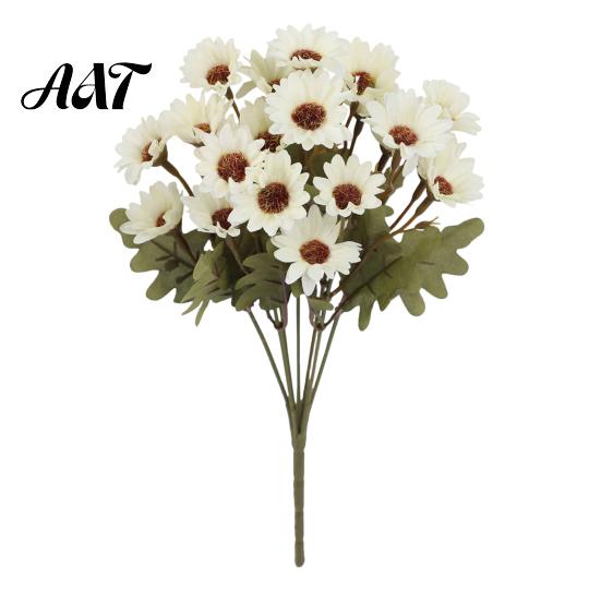 Lifelike Artificial Flowers for Home Decor Daisy Flowers, Realistic Plastic Floral Arrangements, Reusable Faux Flower Bouquet, Decorative Silk Wedding