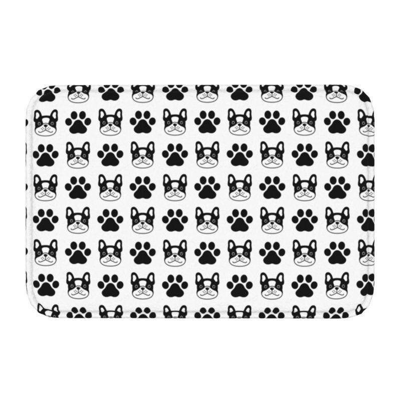 Colorful Puppy Flower Carpet for Living Room Bedroom and Home Decoration - Cartoon Dog Print Pattern Anti Slip Carpet