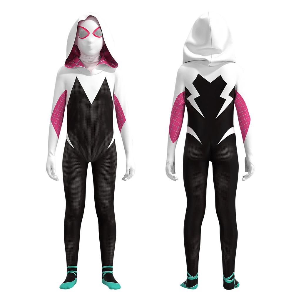 Kids Superhero Costume Full Body Suit with Mask - High Quality Spandex Halloween Cosplay Outfit for Boys