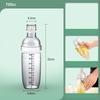 Plastic Cocktail Shaker Drink Mixer with Scale Thickened PC Material Milk Tea Shake Bottle 350/500/700/1000ML Bar Mixing Tool