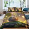 3D Tiger Rabbit Snake Pig Snail Unicorn Chick Fish Doona Duvet Quilt Cover Set