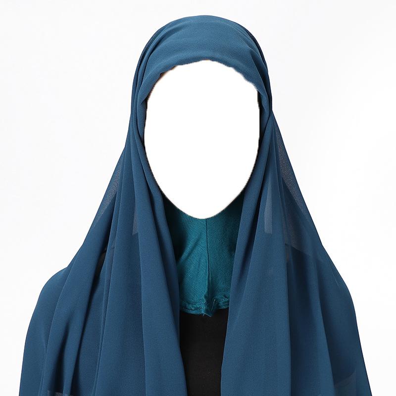 High Quality Muslim Instant Hijab Scarf Women Plain Ready Easy Wear Hijab for Girls
