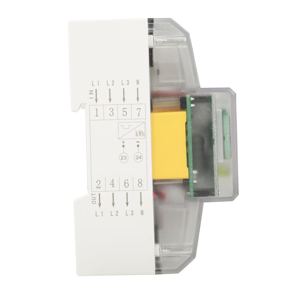 Digital LCD 3 Phase 4 Wire Din Rail Electric Meter Electronic KWh Meter (10(40)A)