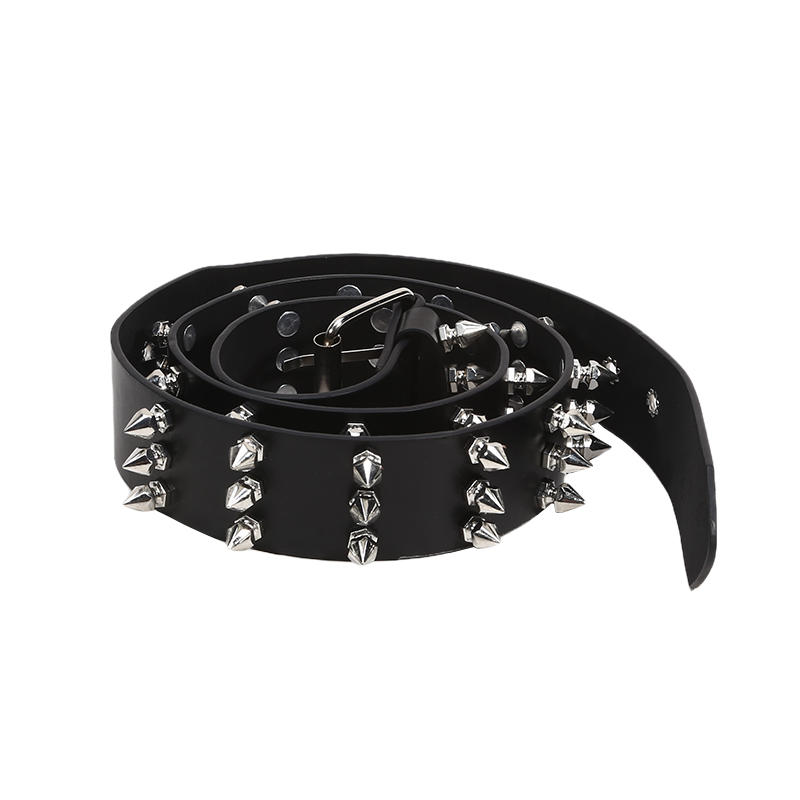 1PC Studded Belt Metal Punk Rock Rivet Belts For Women/Men Punk Belt Gothic Belt Accessories For Jeans Pants