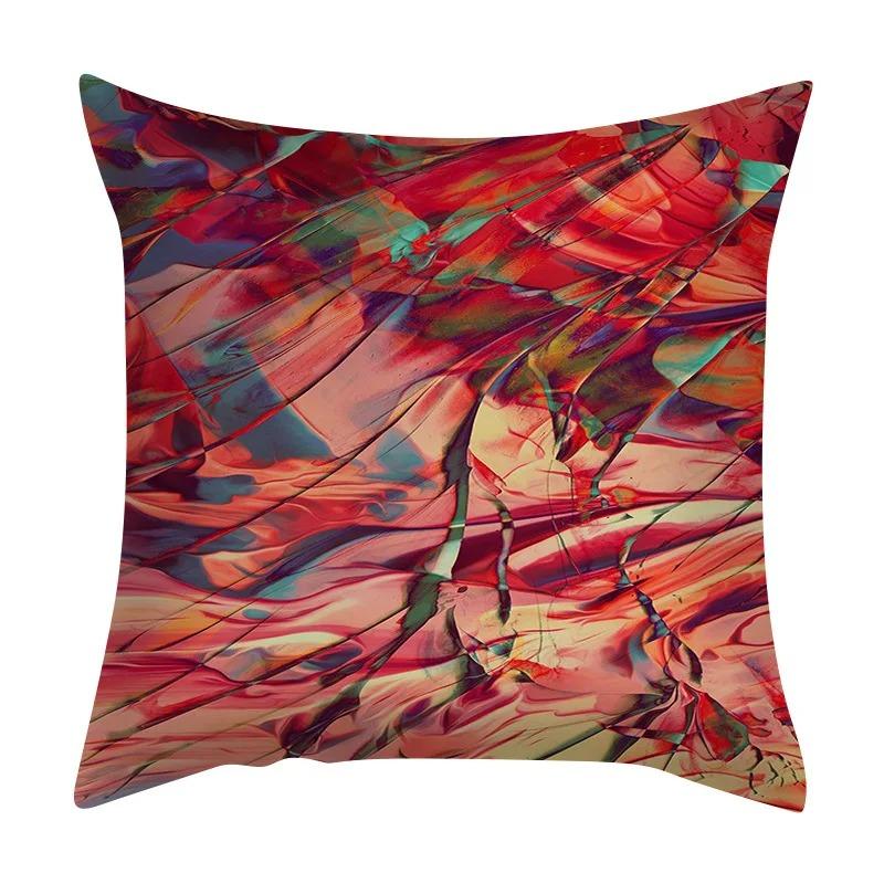 Colorful Texture Pattern Pillowcase Car Ornaments Office Living Room Home Pillowcase