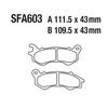 USERX Motorcycle Disc Brake Pad Brakes Front Rear Disc Brake Pads For Honda PCX NSC SC SH 50 110 125 150 PEUGEOT Django SFA603