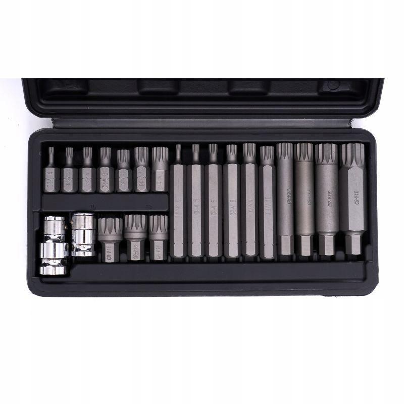 M4-M18 Spline Bit Set 22 Pieces Kraft&Dele