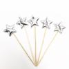 Large Glittery Leather Birthday Cake Topper Set: Heart, Star, Five-Pointed Star, and Crown