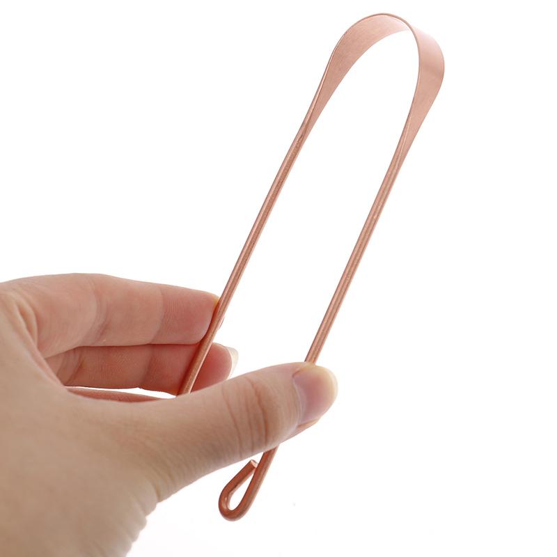 Pure Copper Tongue Scraper Cleaner Thick  Ayurvedic Dental Hygiene Oral Care