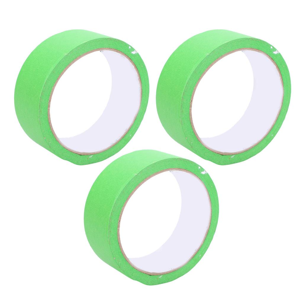 3Pcs Painters Tape Adhesive Masking for Car Painting Manual Grouting Decoration Tool Easy Removal 35mm 20m