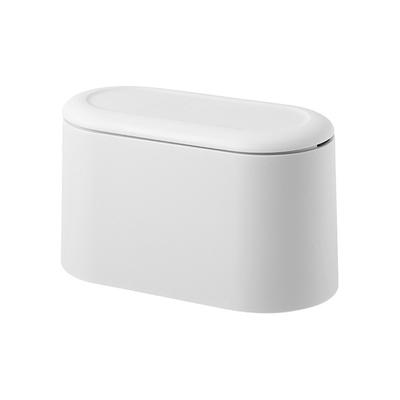 Mini Trash Can with Lid Small Desk Countertop Garbage Can Pop Up Tiny Waste Basket for Bathroom
