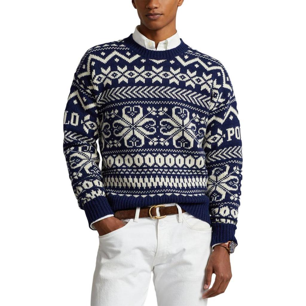 Polo Ralph Lauren Patterned Intarsia knit Wool blend Jumper 710A30458-001