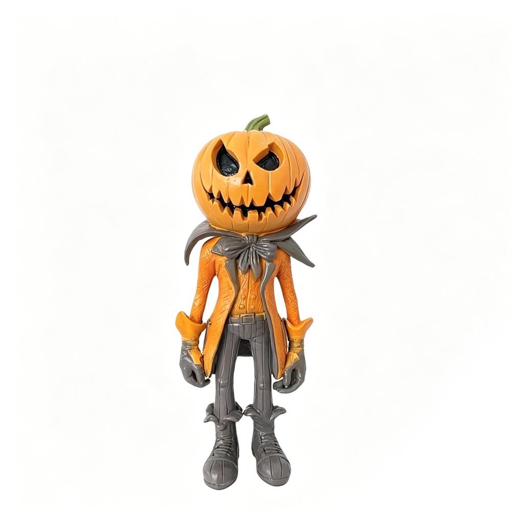 DOWMOO Trenchcoat Kürbisfigur Gentleman Kürbiskopf Halloween Charakter Dekoration Robust Sturzfest Hausgeschenk weniger