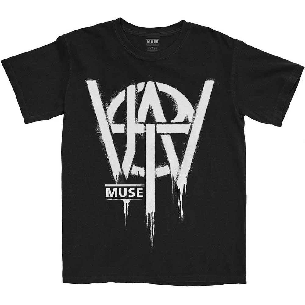 Muse Will Of The People Stencil Official Tee T-Shirt Mens Unisex M