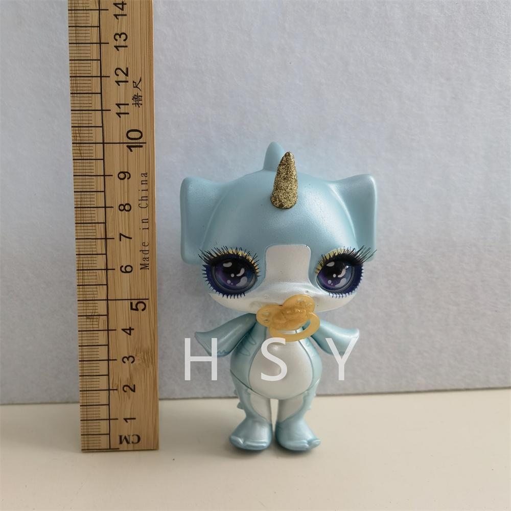 Original 11Cm-13Cm Rainbow Unicorn Doll Little Monster Mud Doll Children'S Game House Toy Set Gift