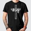JESUS CROSS Printed T Shirt - Christian Tee Religion Christian Cross T Shirt Unisex T-Shirt