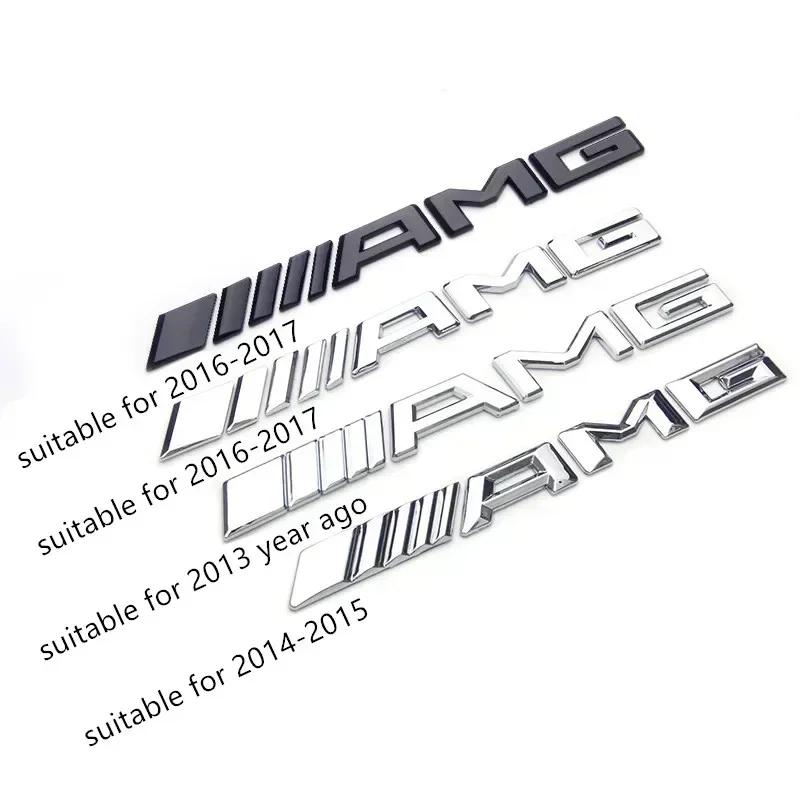 

For Mercedes benz AMG C E S GLE CLC Class W204 W203 W205 W124 W221 W213 W212 Metal Car 3d Rear Letter Emblem Trunk Sticker Gloss Silver-2013