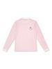 TAKEOFF Ribbed Collar Long Sleeve T-Shirt (Light Pink)