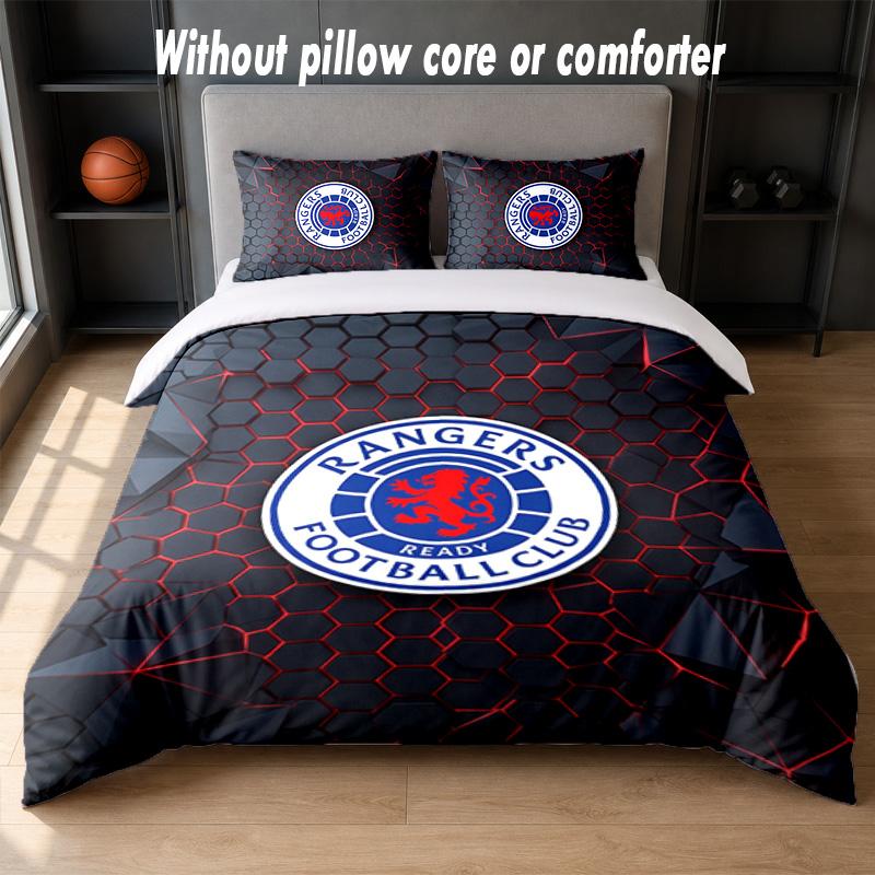 Set Biancheria da Letto Design Rangers FC 1 Copripiumino + 2 Federe Morbido Traspirante Biancheria da Letto per la Casa