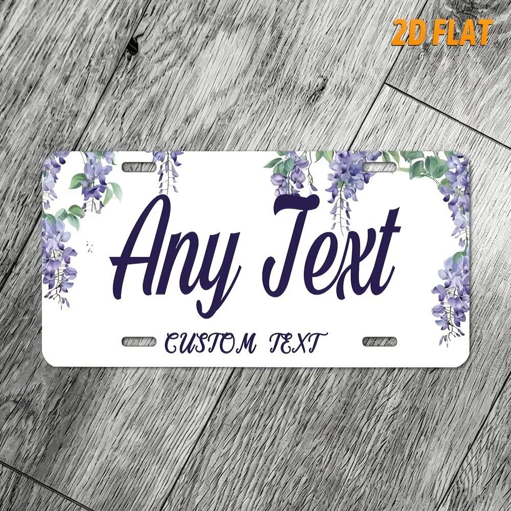 Personalized Plant-Themed 2D Flat Plaque Custom Text 30x15cm Home Garden Decor