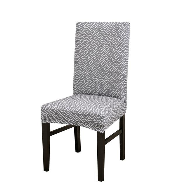 Stretch Seat Chair Covers Printed Chair Cover Big Elastic Slipcovers Bench Cover Office Chair Covers For Home Party Dining Room