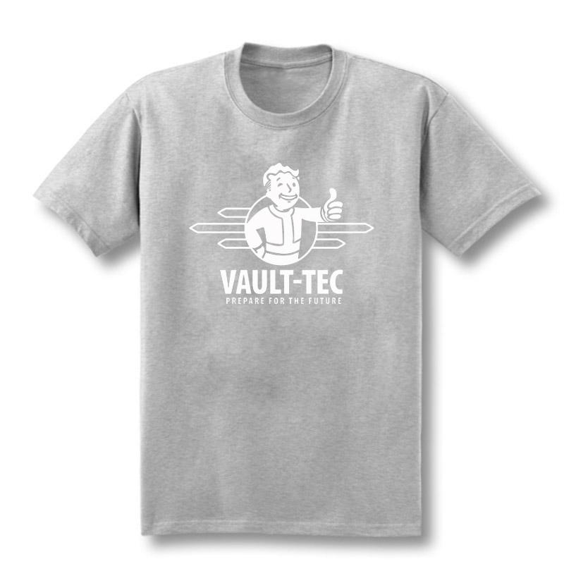 2025 Nové herní tričko Fallout 4 Fallout 4 Pipboy Vail-TEC Letní tričko s krátkým rukávem z čisté bavlny Ins Y2k