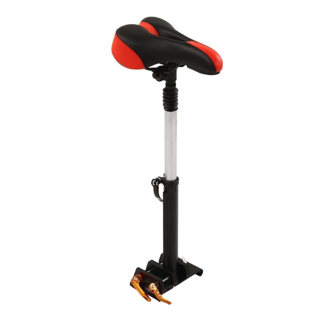 Electric Scooter Seat Punch  Electric Scooter Seat Saddle Aluminum Alloy Foldable Shock Absorbing Widened for Riding