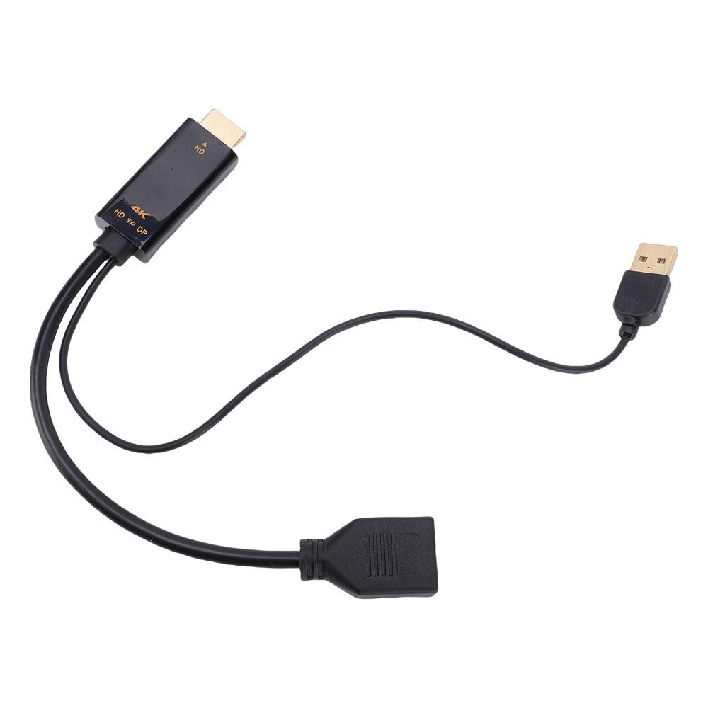 4K@60Hz HD Multimedia Interface to DisplayPort Female Cable  for High-Definition Displays
