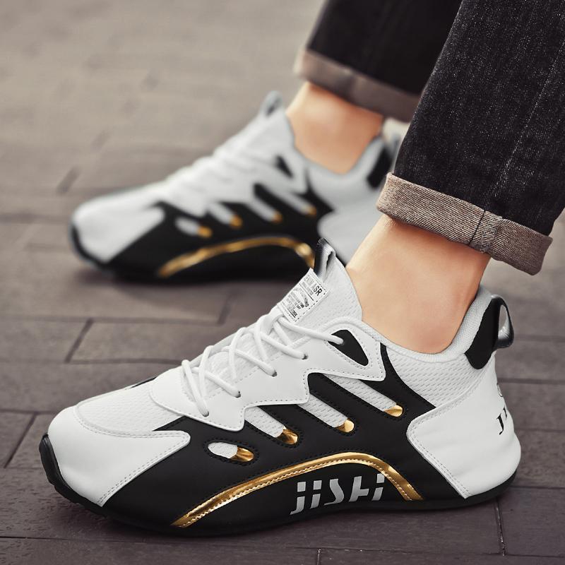 Luxury Men's Sneakers High Quality Leather Casual Shoes for Men Fashion All-match Sport Shoes Platform Comfor Men Running Shoes