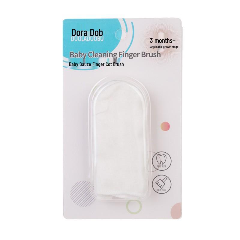Newborn Gauze Finger Toothbrush for Baby Oral Care and Tongue Cleaning 6 Pieces Pack