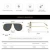 Fashion Oversized Sunglasses Men Women Pilot Sun Glasses Brand Designer Shades Metal Eyewear Unisex Sunnies