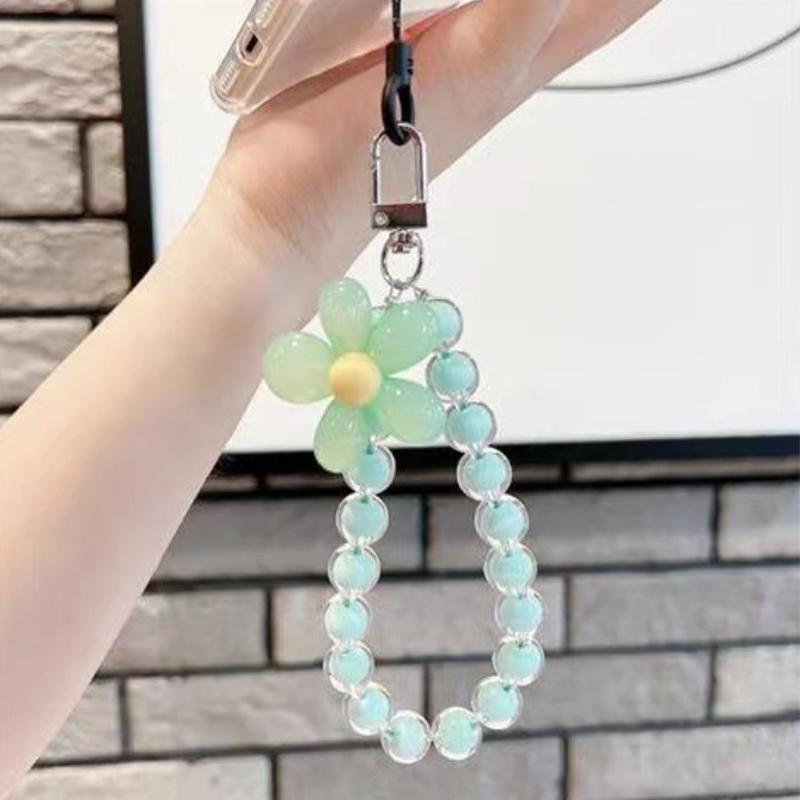 1Pc Macaron-Colored  Bead String  Mobile Phone Lanyard Ins Chain