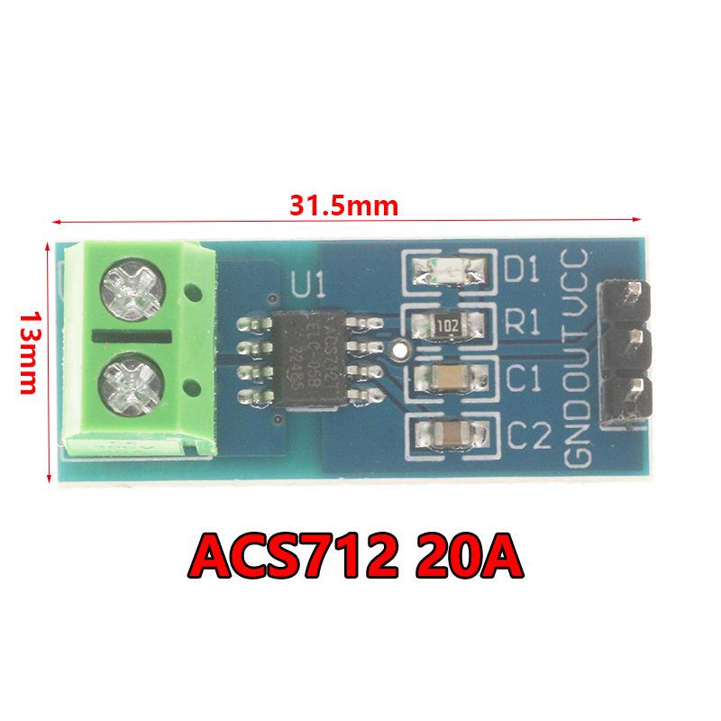 Fuqi ACS712 Current Sensor Module (5A/20A/30A Range)