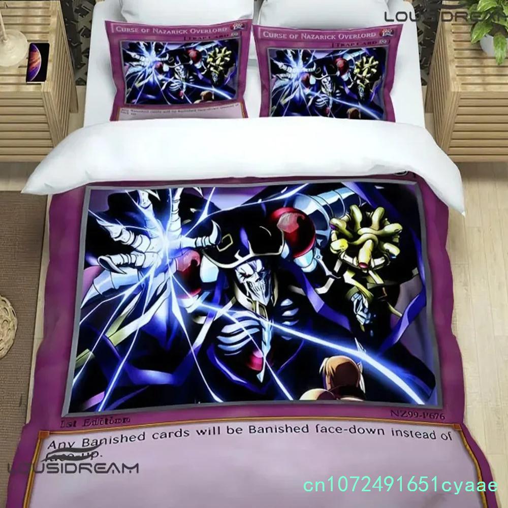 Overlord Cartoon Printed Bedding Sets Exquisite Bed Supplies Set Duvet Cover Bed Comforter Set Bedding Set Luxury Birthday Gift