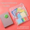 A4 Transparent 3D Zippered File Bag - Thick Frosted, Large Capacity for Students