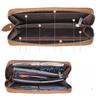 Vintage Crazy Horse Leather Wallet Men's RFID Business Long Premium Handbag Leather Wallet Men's Wallet