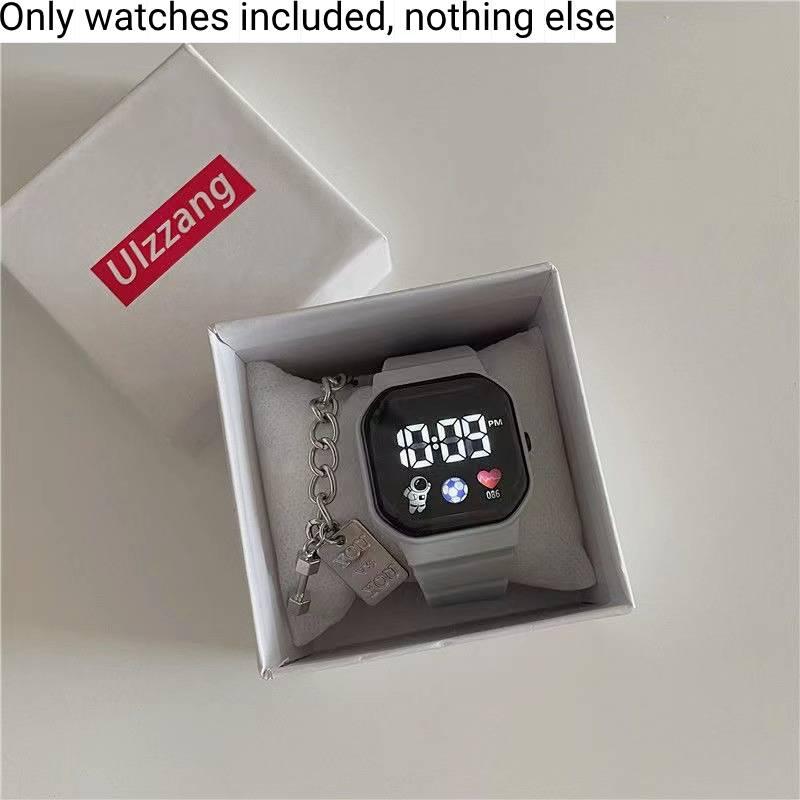 Hightech- und stilvolle Studenten-Sportuhr mit Einhorn-Design, wasserdicht und LED-Anzeige