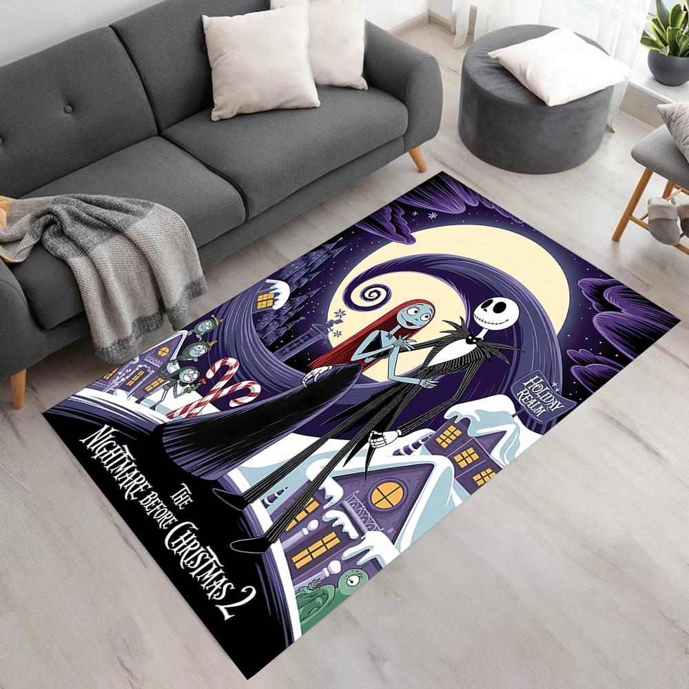 Jack Skellington Floor Rug Office Rug Suitable for Game Room Entryway Balcony Decorate room Antislip Carpet Decorate Offices Perfect Gift for Women/Me